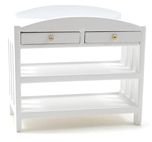 Changing Table, Slatted, White