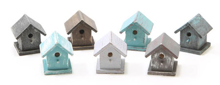 Bird House, Handpainted, Assorted Colors