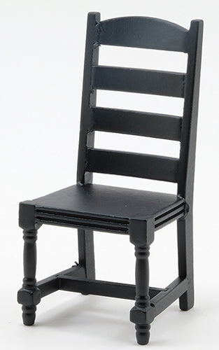 Ladder Back Chair, Black