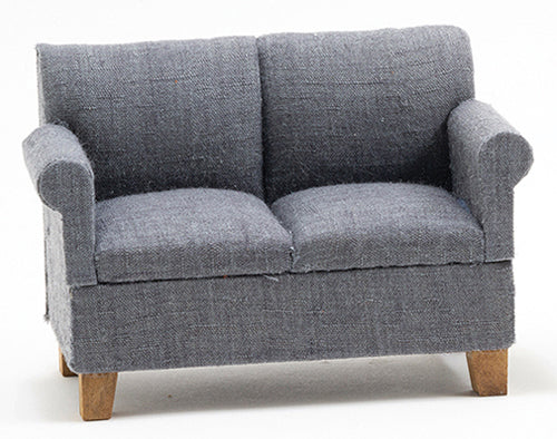 Modern Loveseat, Dark Gray