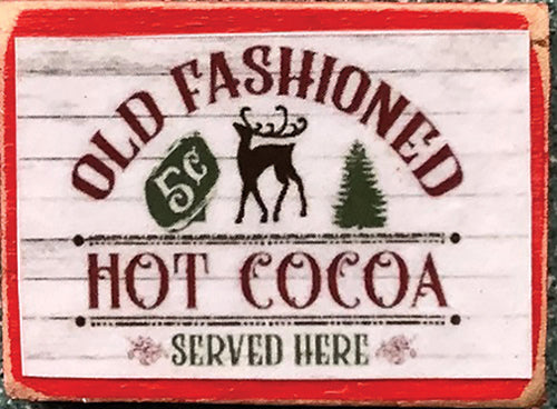 Decor Board Sign, Hot Cocoa