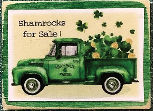 Decor Board Sign, Shamrocks