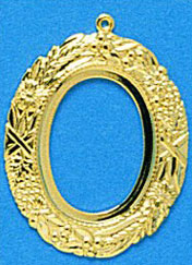 Oval Frame, Gold Plated