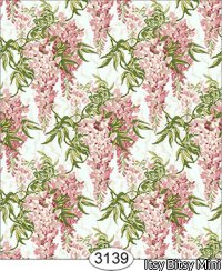 Floral Wisteria Pink Wallpaper