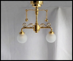 Delancey Ceiling Light, Brass FR Globe