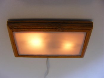 Modern Wood Ceiling Light with Removable Shade