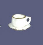 Cup & Saucer, Porcelain