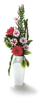 Floral Arrangement, Square Vase