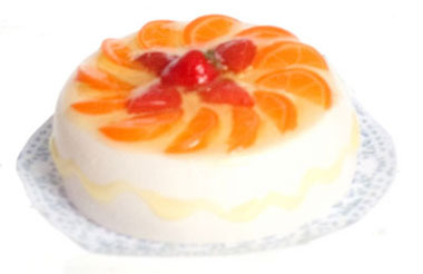 White Cake with Oranges