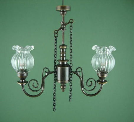 2-Arm Uplighter, Gas Pendant