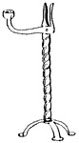 Rush Light Stand, 1680