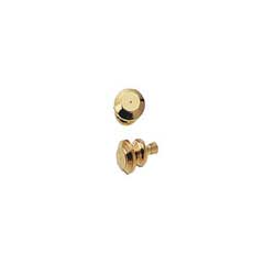 1/2" Scale Plain Brass Door Knobs, 6pc