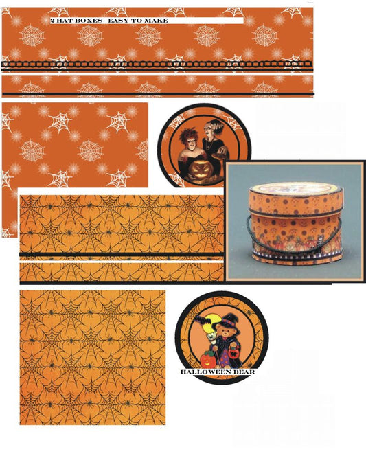 Hat Box Kit, Halloween Orange