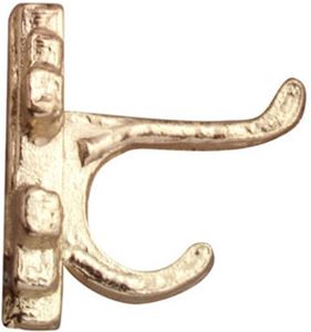 Wall Hooks, Brass, 4pcs