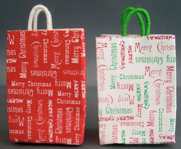 Merry Christmas Shopping Bag, White