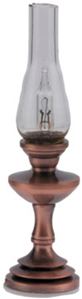 Hurricane Lamp, Antique Copper