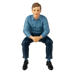 Joel, Man Doll, Sitting, Resin