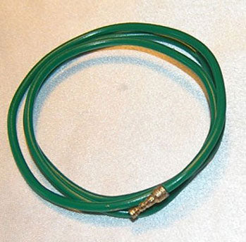 Green Garden Hose with Nozzle