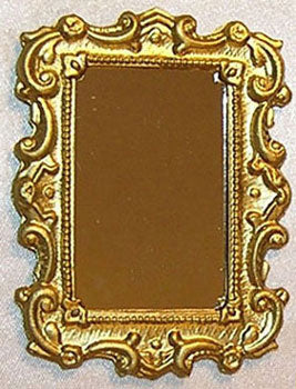 Mirror, Medium Rectangle, Gold, DISC