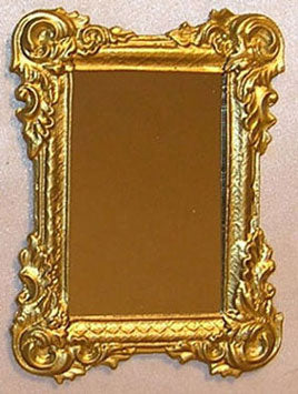 Mirror, Lg Rectangle Gold, DISC