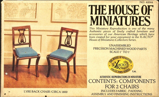 Lyre Back Chair Kit, 2 Chairs