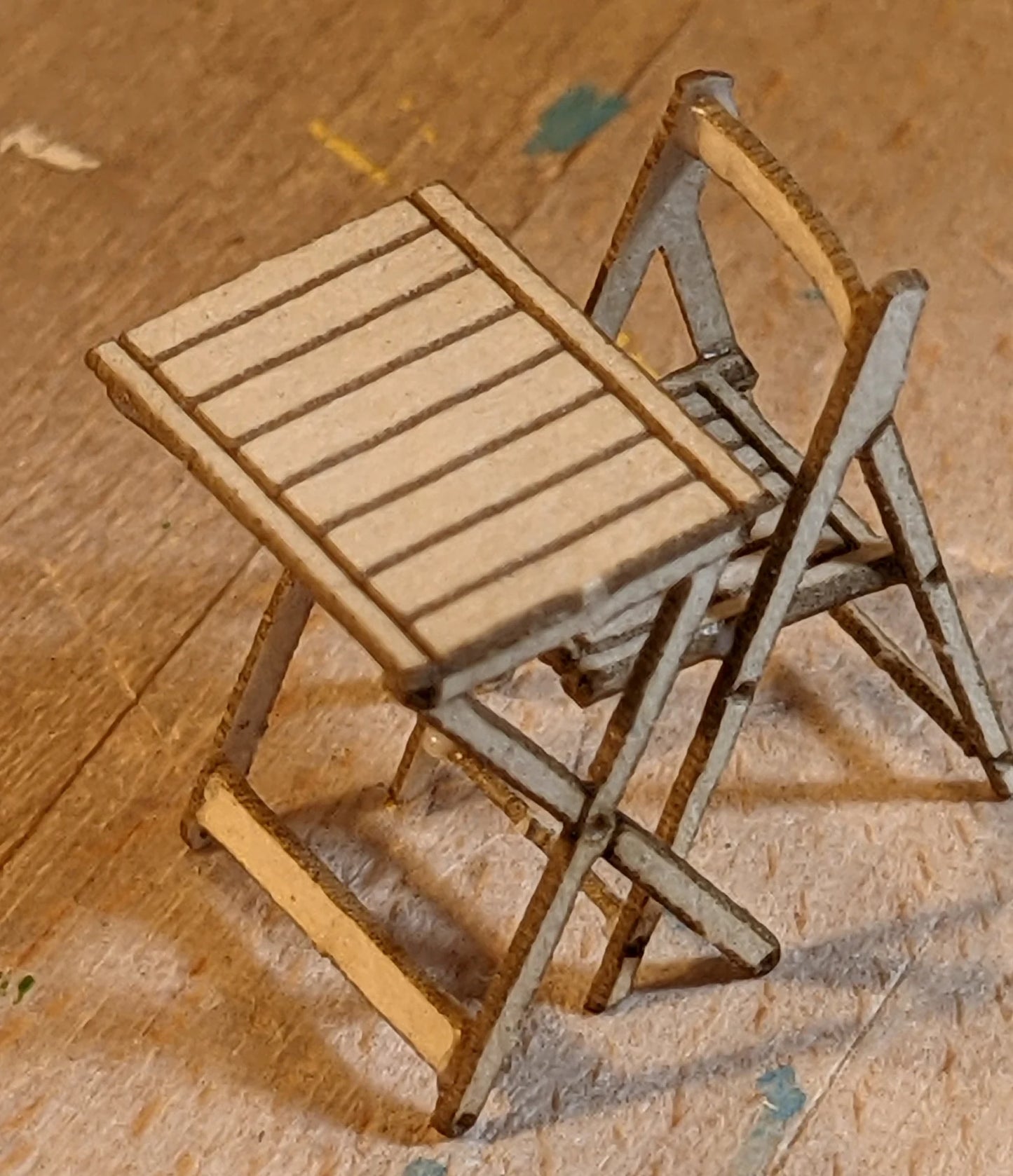 1/4" Scale Non Folding Table & Chair