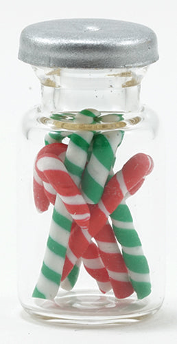 Candy Cane Jar, Filled