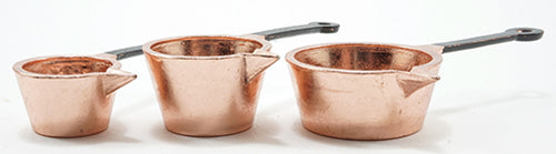 Copper Pots, 3pc