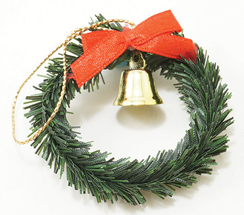 Wreath, Bell & Red Bow