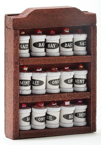 Spice Rack with Spices