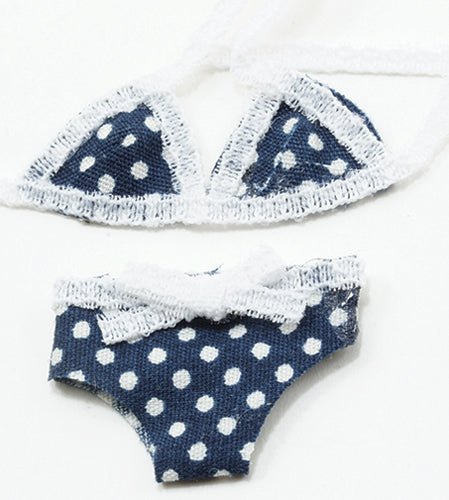 Bikini, Blue with Polka Dots