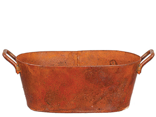 Oval Rusted Washtub