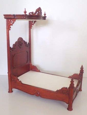 Victorian Half Tested Bed, Walnut