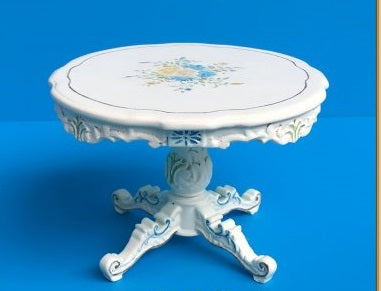 Pedestal Empire Victorian Table, Wildflower