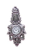 Ornate Wall Clock, Silver