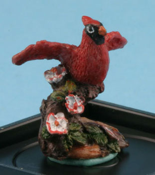 Cardinal Figurine, Handpainted