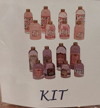 Bath Bottle Kit, Pink, 8pc