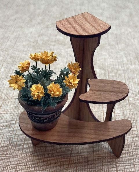 Freeform Plant Stand Kit, Walnut