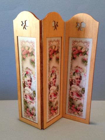 Ladies Dressing Screen Kit, Rose Motif