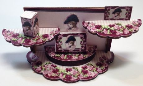 3 Tier Perfume Display Kit, Mauve
