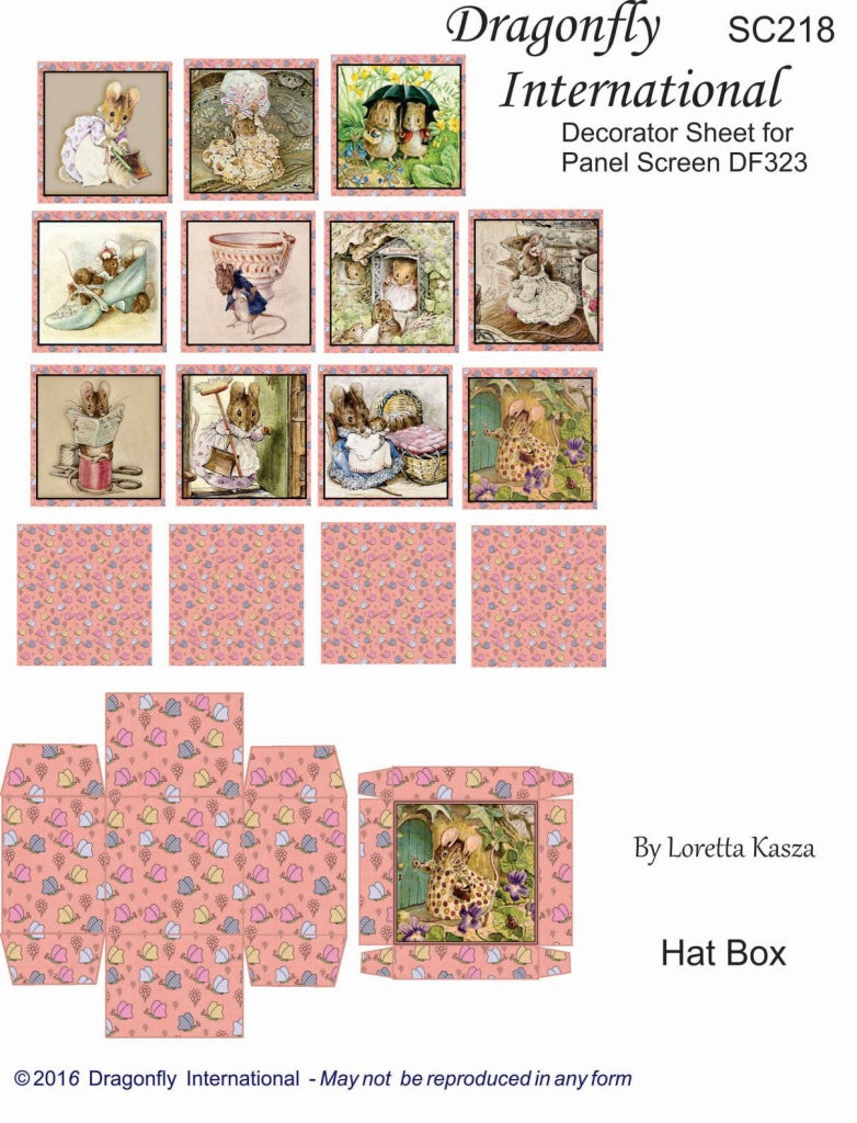 Mini Mouse Layout Design 3-Panel Screen Kit, Pink Mouse – Miniature Designs, Inc.