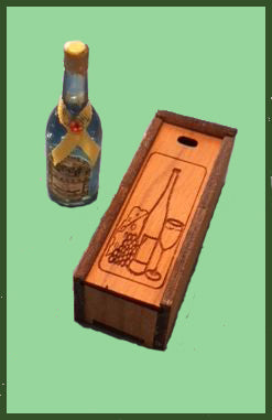 Wine Box Kit with Bottle