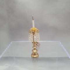 Candle Holder, 1 light with Crystals