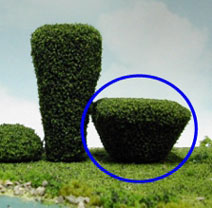 Tree Round Bush, 2pc