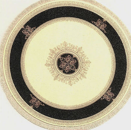 Rug #545 Round Aubusson Style