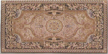 1/2" Scale Rug, Aubusson Style, #811