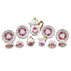 English Rose Coffee Set for 4