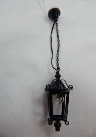 Lantern Hanging Lamp, Black