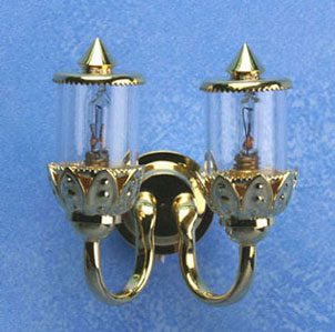 Double Ornate Coach Wall Lamp, 12V