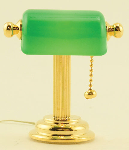 Reading Lamp with Green Shade